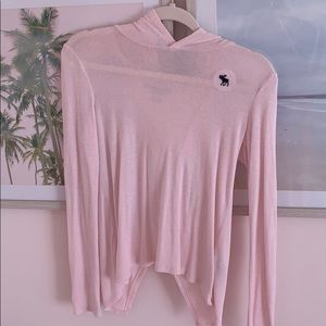 Abercrombie kids lightweight pink sweater